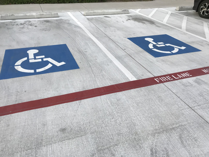 Handicap stall striping Naples, FL