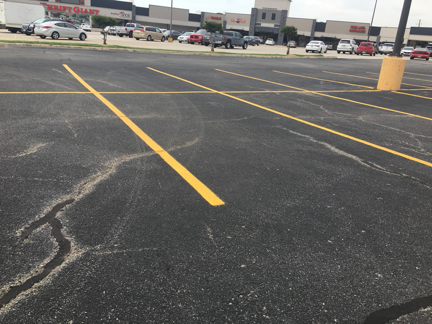 Lines Painted In Parking Lot Naples